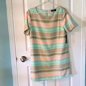 Lulus striped shift dress